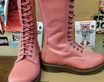 Dr Martens 1b99 Pink Buttero 14 Hole Zip Boots Various Sizes