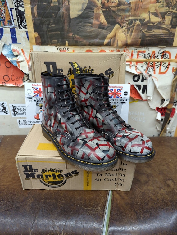 Dr Martens 1460 St George s Flag Fabrique en Angleterre Differentes tailles Etsy Canada