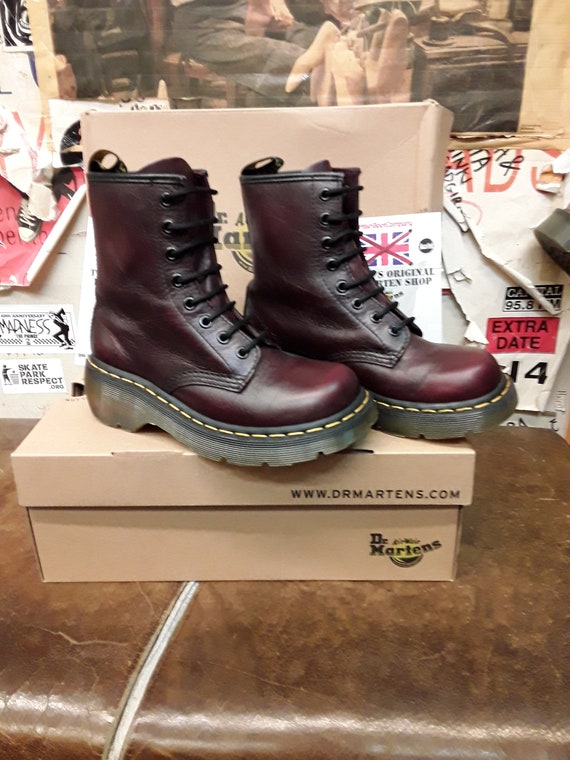 Dr Martens 8795 Rode Vintage Dikke Zool Maat 3 - Etsy Nederland