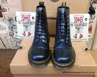 Dr Martens 1460 Navy Shimmer 8 Hole Sizes 3 and 4 | Etsy Australia