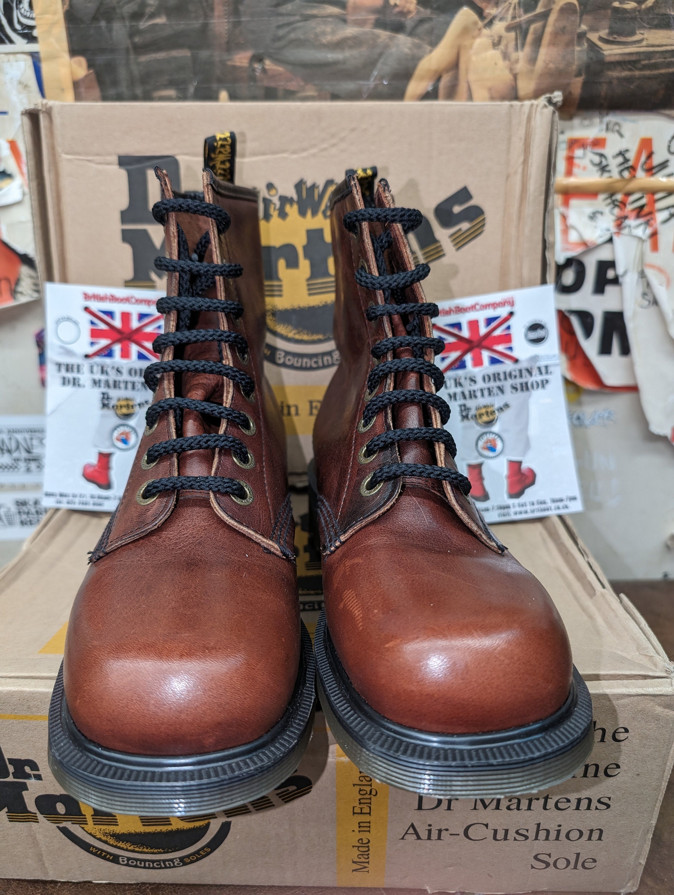 Dr Martens 8304 Red/brown Abeline 8 Hole Size 6 - Etsy