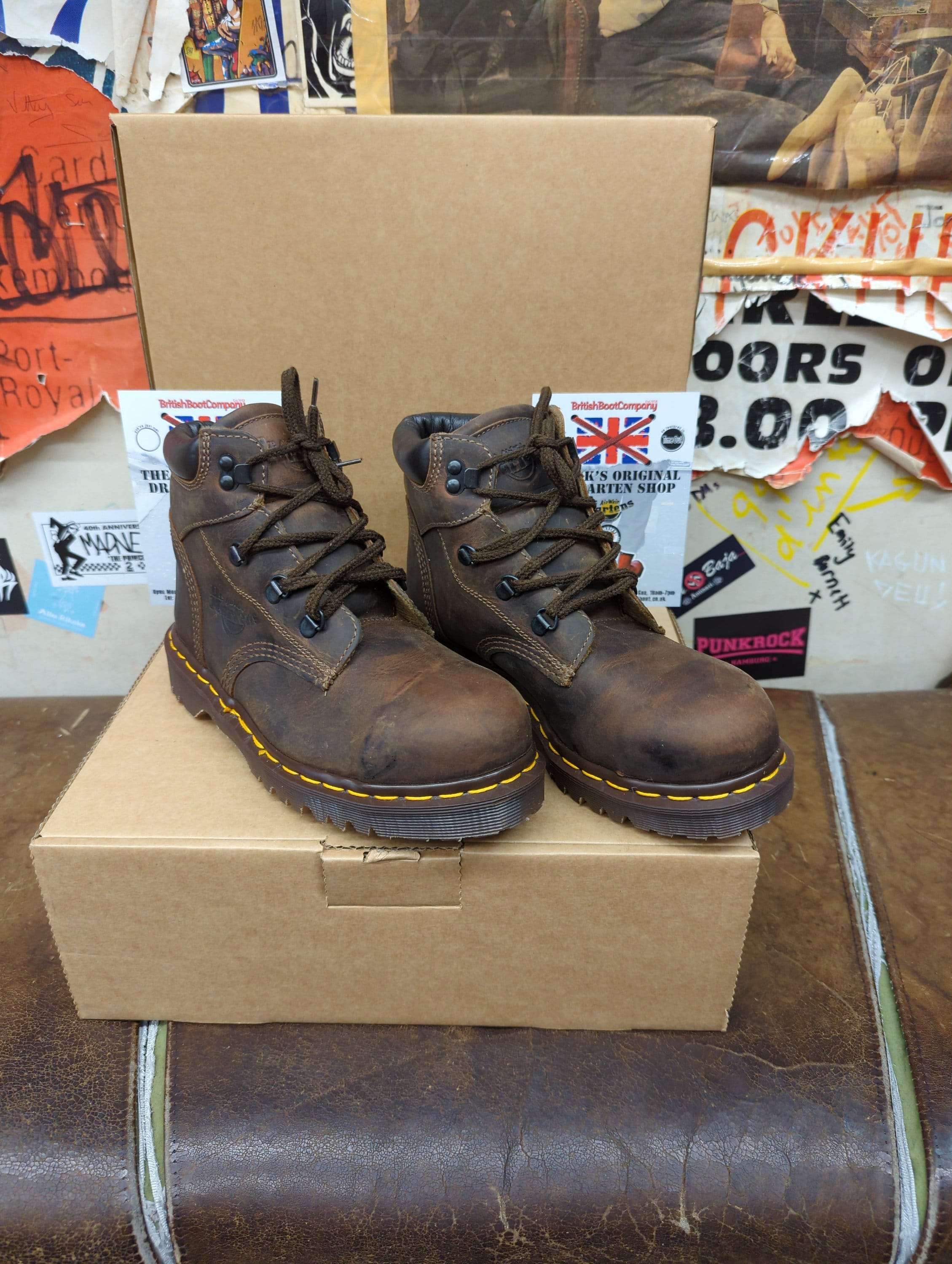 Dr Martens 7734 Gaucho Hecho en Inglaterra Bota de acero Talla 5 Etsy Mexico