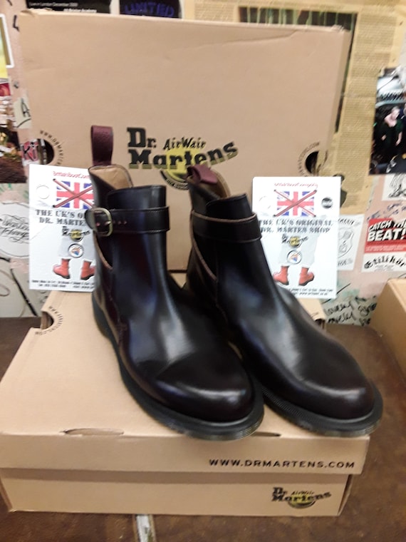 Dr Martens Theresa Burgundy Rub Off Size 5 - Etsy 日本