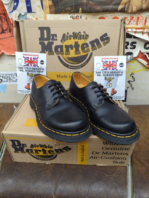 Dr Martens 1A08 Black 4 Hole Made in England Size 5 - Etsy Dr Martens 1A08 Black 4 Hole Made in England Size 5 - Etsy