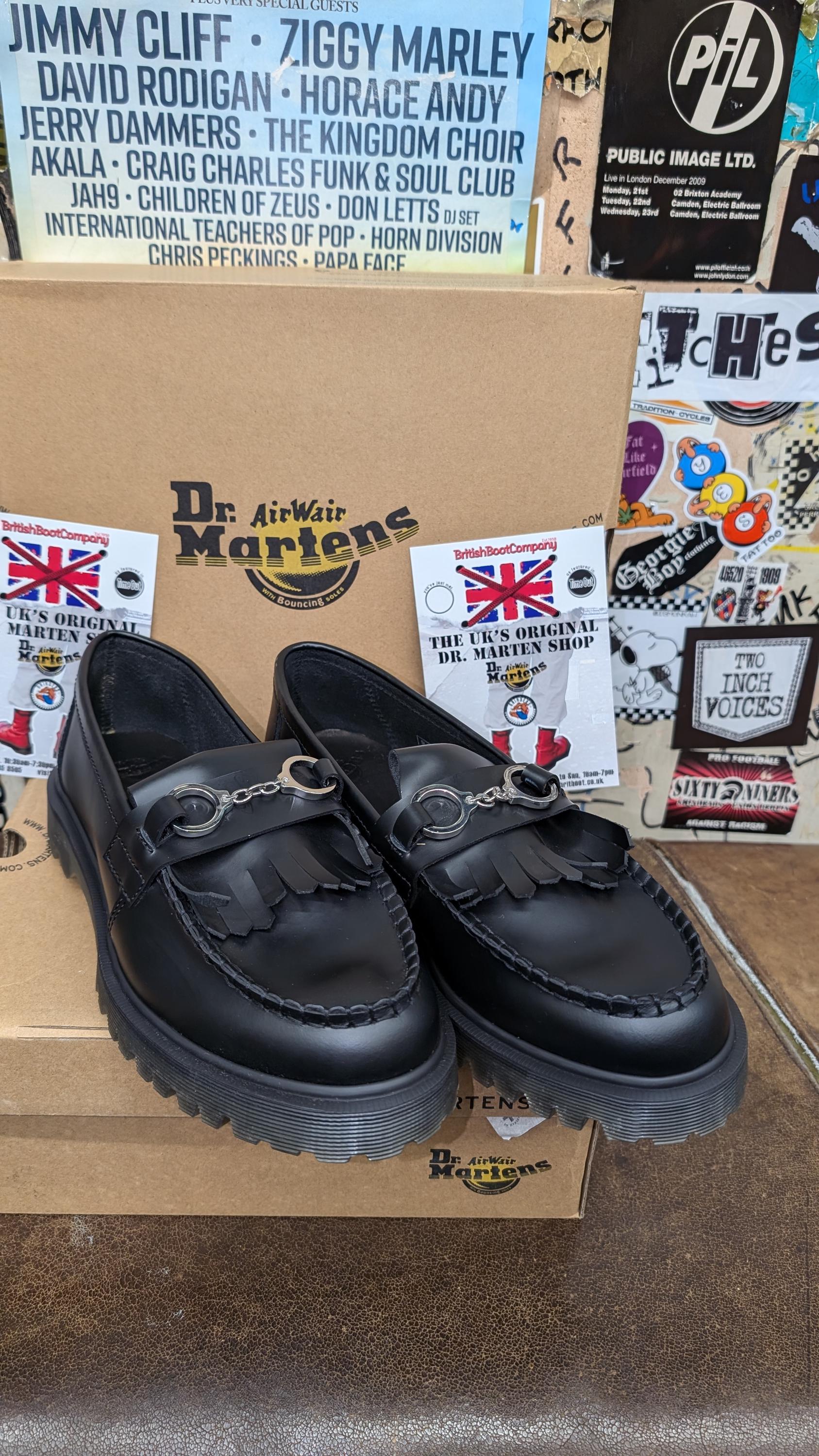 Dr. Martens Forster Men\'s Size 9M Black Leather Loafers Dr. Martens Delapre Penny Loafers | Black | SVD USA main image 4