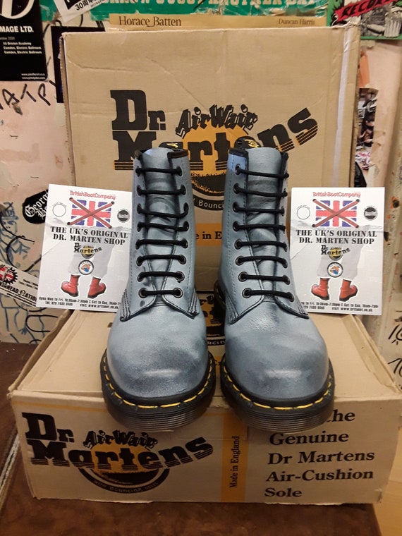 invoeren ei Correlaat Dr Martens 1460 Poederblauw 8 Gaten Maat 4 - Etsy Nederland