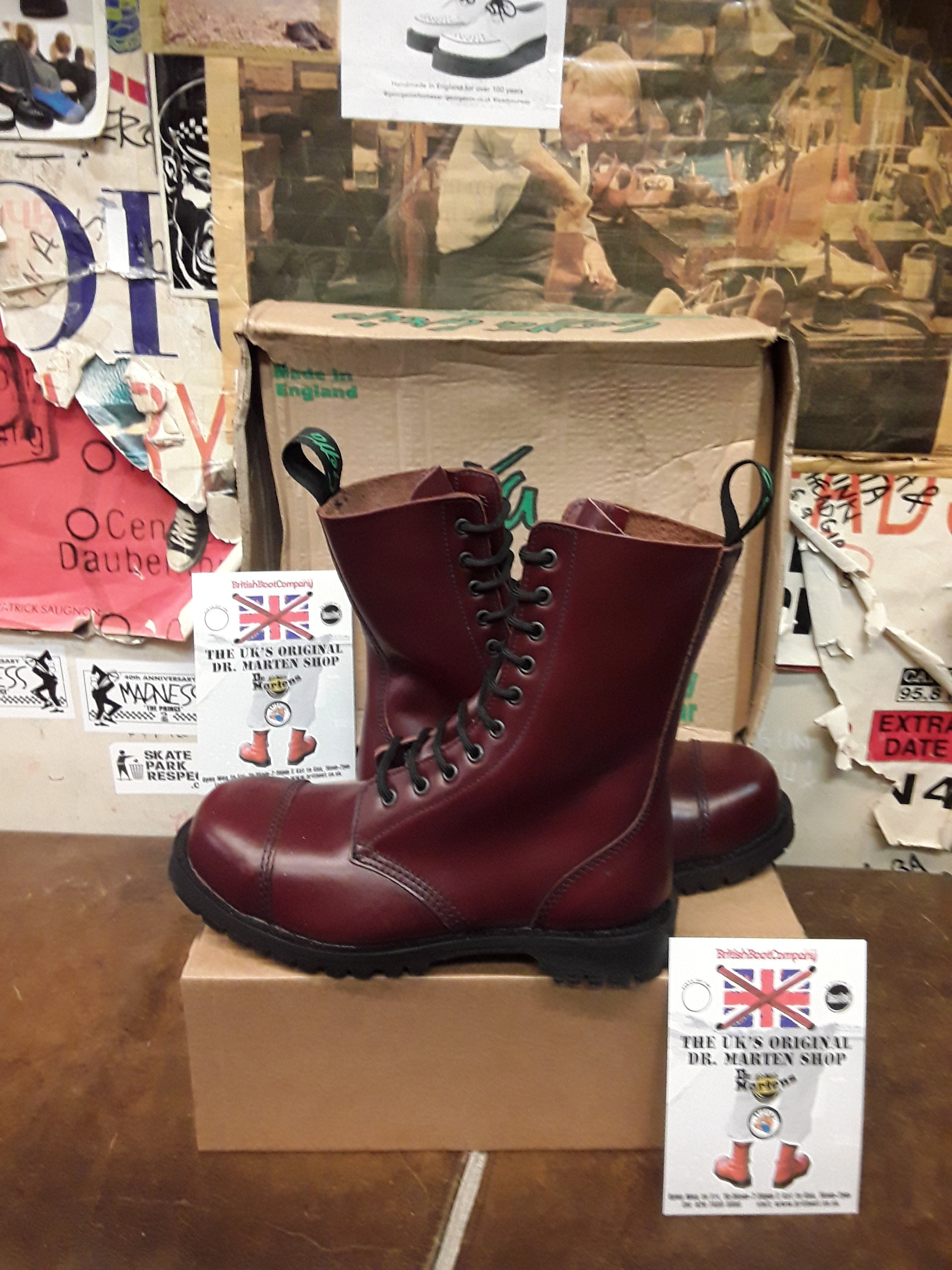 ゲッタグリップ ヴィンテージ 90年代、サイズ UK6.5、オックスブラッド 