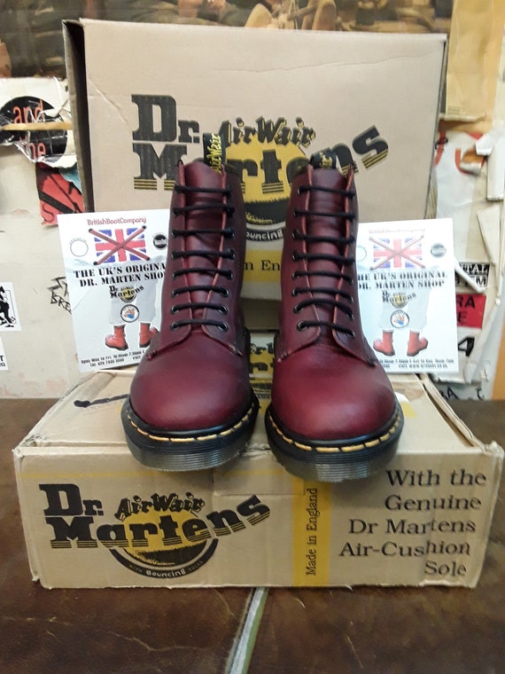 Dr Martens 1460 Burgundy Waxy 8 Hole Size 3 - image 4