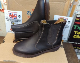 Dr Martens 2976 Tan Greasy Made in England Chelsea Boot Size