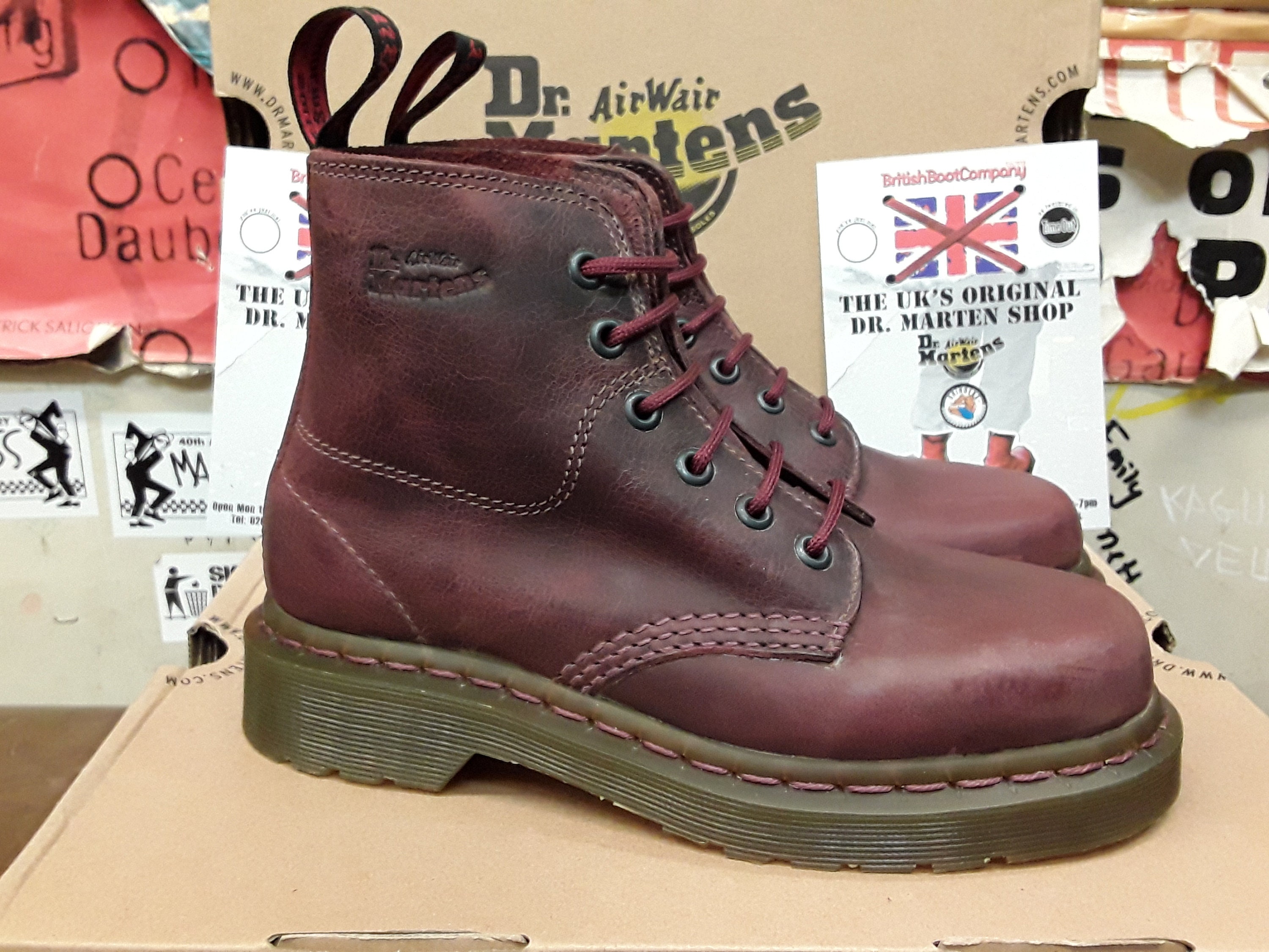 Dr martens crazy horse 6 eye hot sale