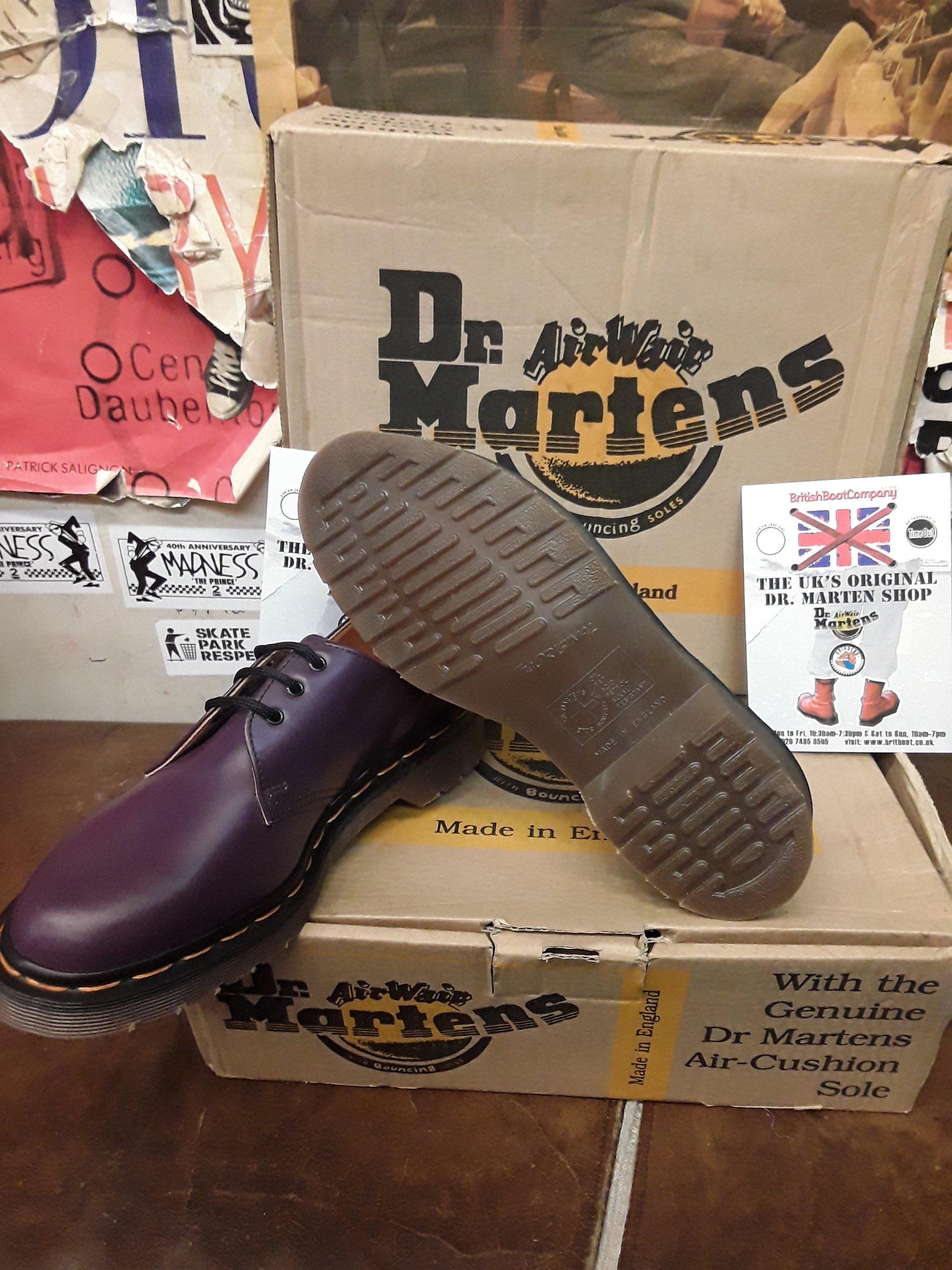 Dr Martens 1461 Made in England Purple Size 6 Etsy Singapore