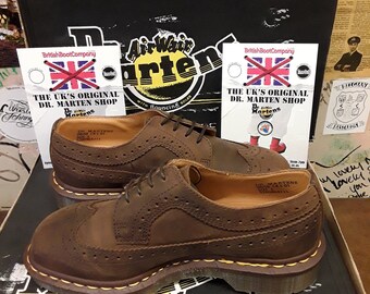 Vintage Dr Martens MADE IN ENGLAND 3989 Brogue Wingtip Shoes