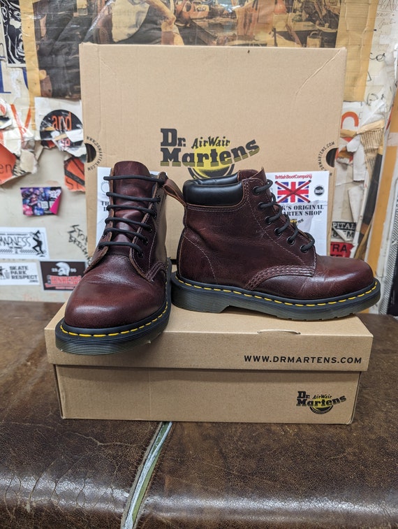 Dr Martens 939 Burgundy Analine Size 4 - Etsy Canada