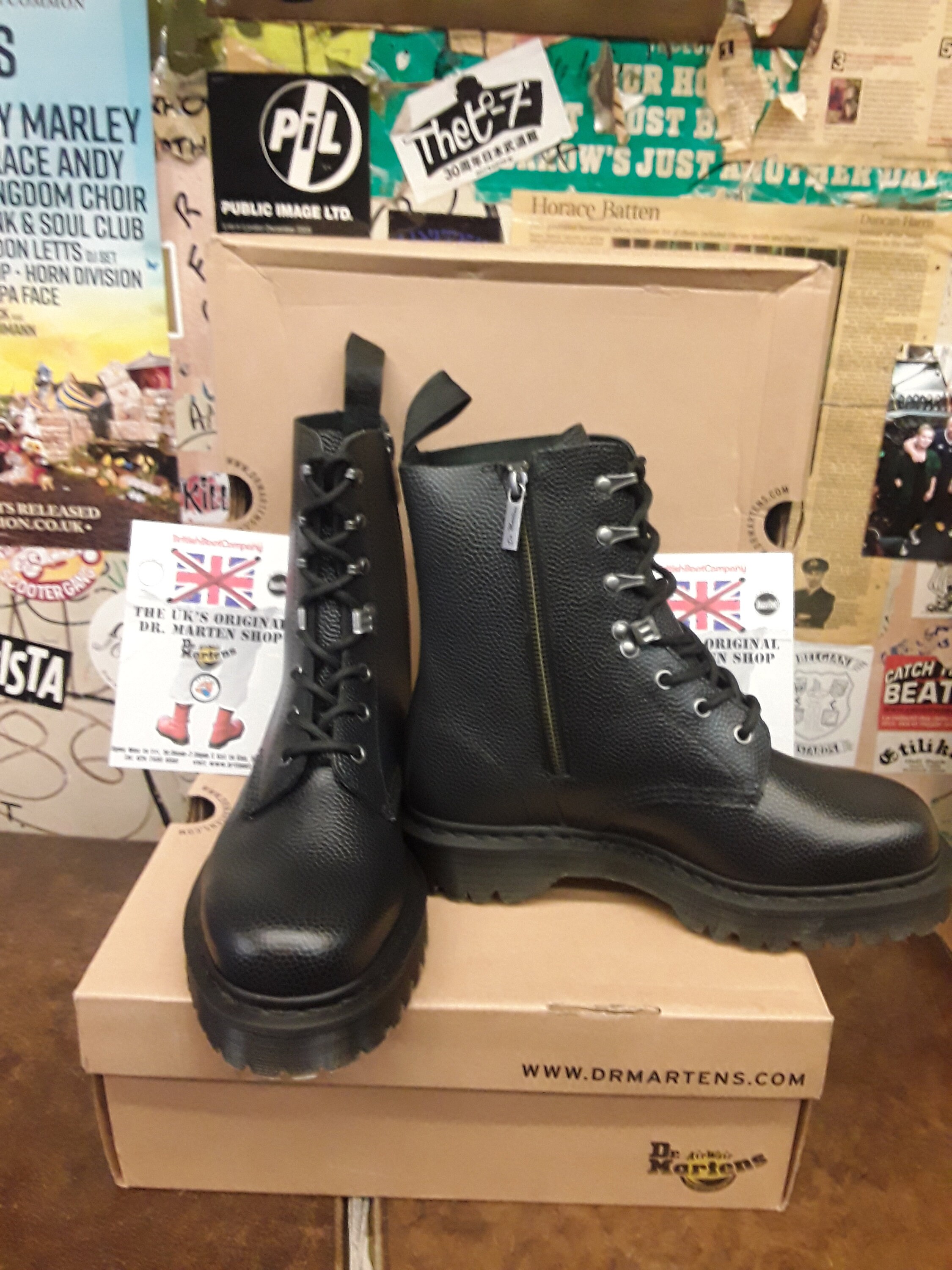 Dr Martens Black Grain Paraboot Zip Boot Tamaño 7 | Etsy México