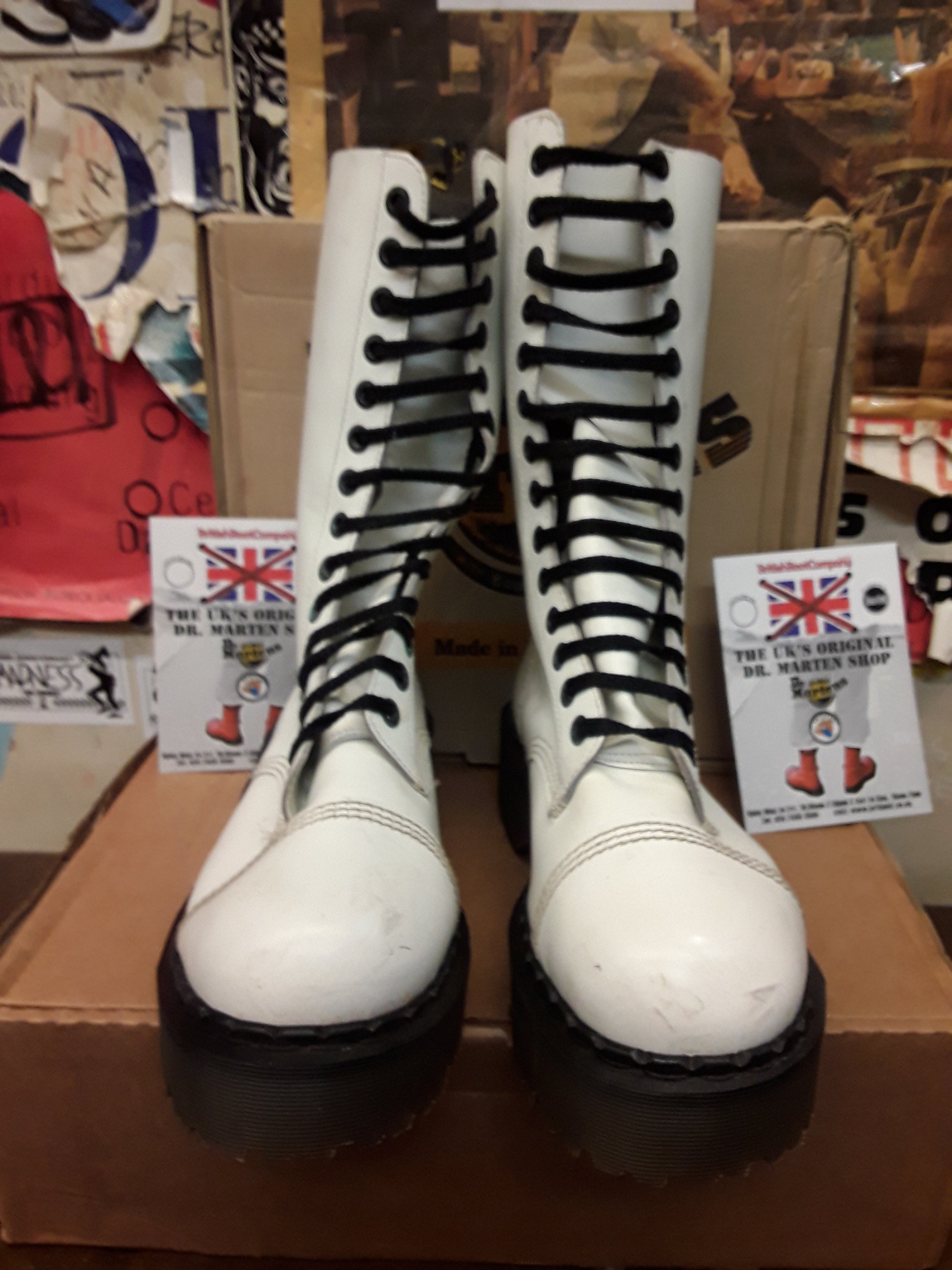 希少　Dr Martens  MAIL 90s 27㎝ Vintage 90s Doc Martens, Black Metal Tunnel Eye, Made in England