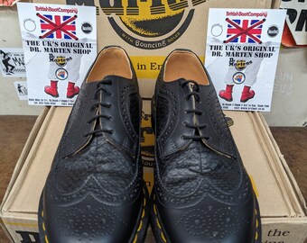 Dr Martens Made in England 3989 Brogues Black and Ostrich Dr Martens Made in England 3989 Brogues Black and Ostrich