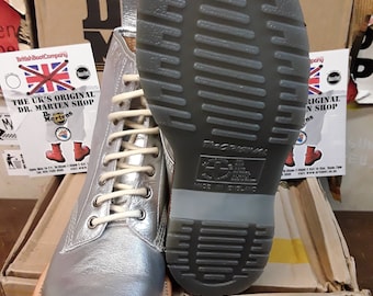 Dr Martens Silver, Szie UK6, Nappa Leather, Made in England
