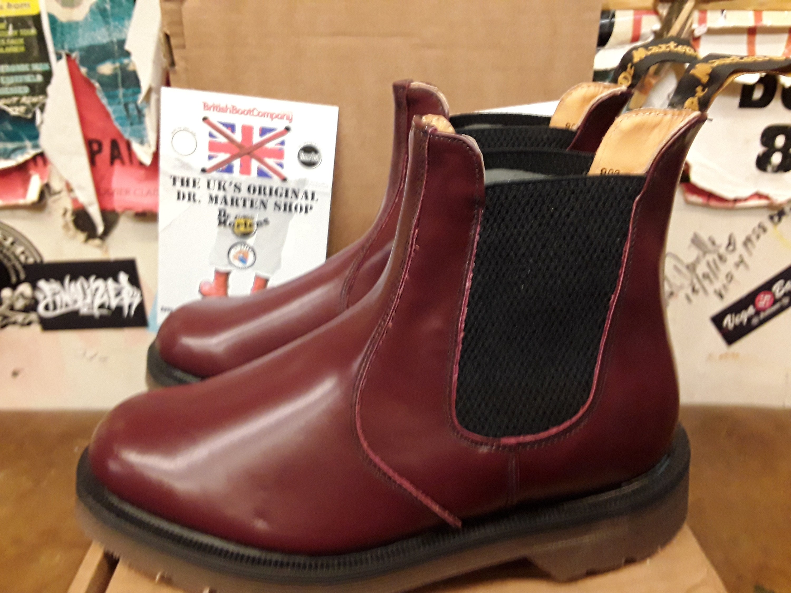 Solovair Dr Martens 英国製 オックスブラッド チェルシーブーツ