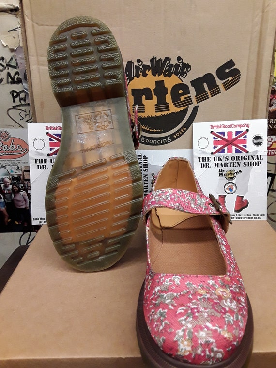 Dr Martens Mary Janes, Coral Floral Fabric, Limited Edition Dr Martens Mary Janes, Coral Floral Fabric, Limited Edition