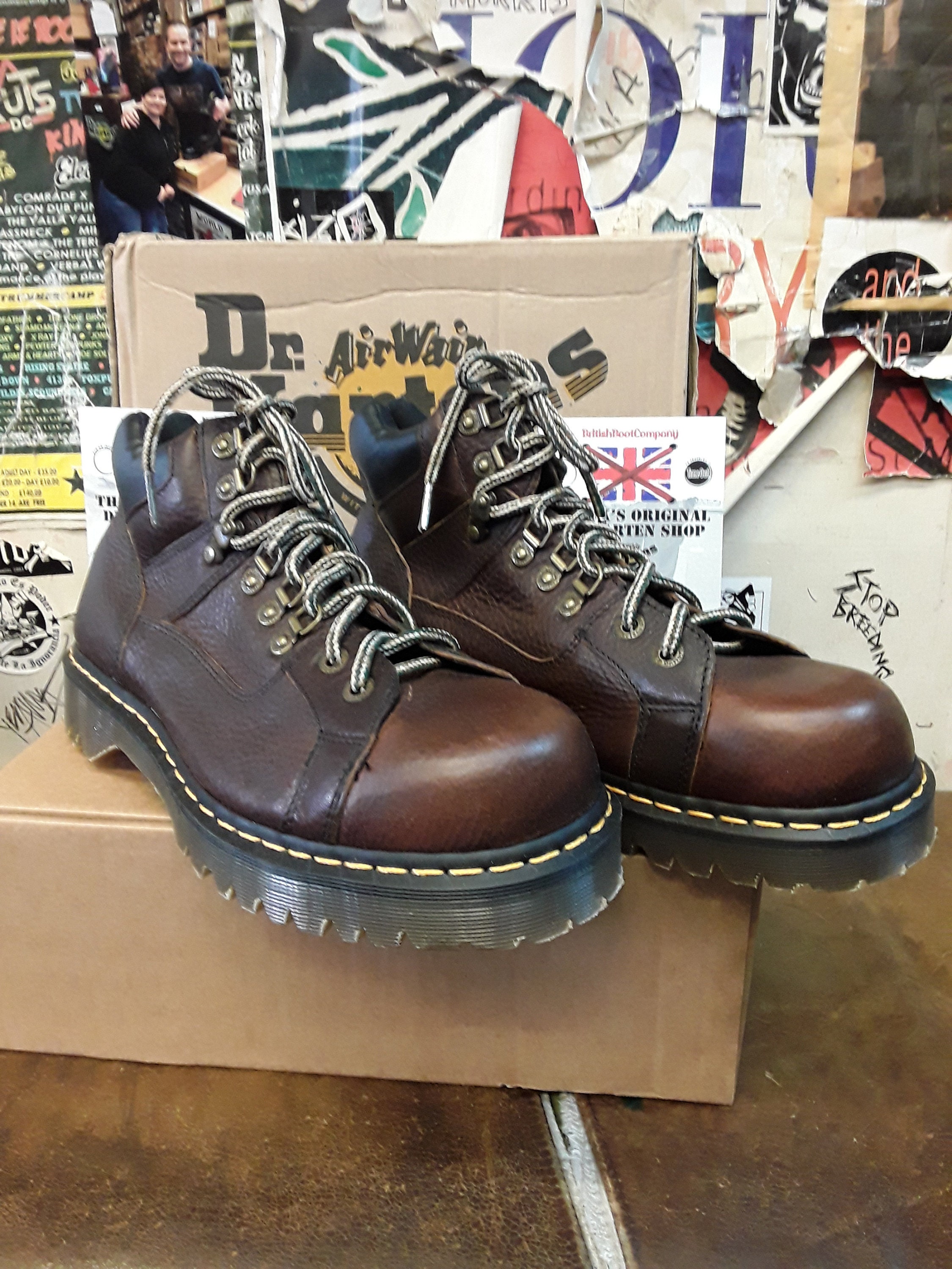 Dr Martens 9728 Bark Grizzly Hiking Boot Made in England Dr Martens 9728 Bark Grizzly Hiking Boot Made in England