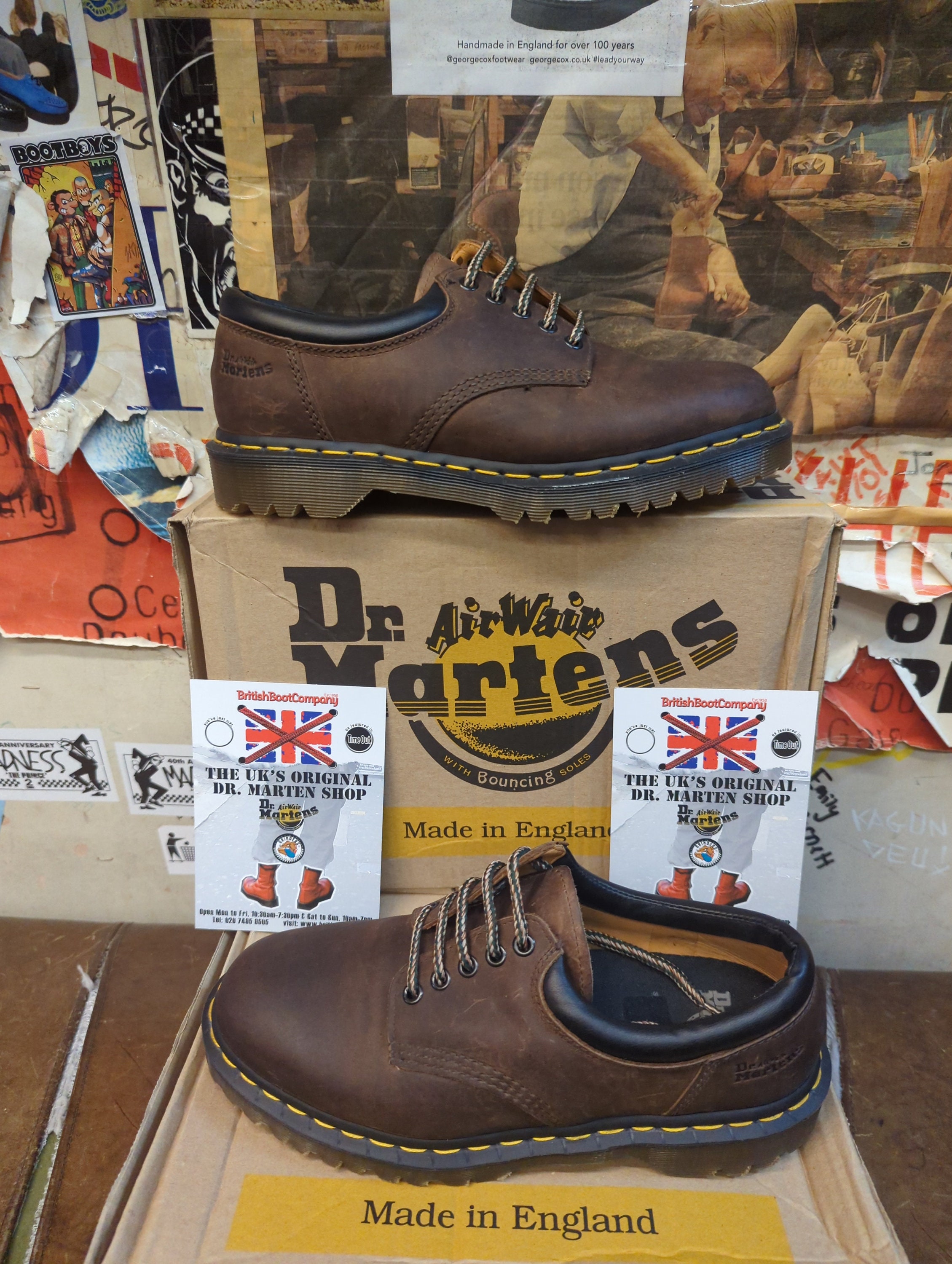 Dr Martens England Made Crazy Horse Shoes #8053 DR. MARTENS 8053 QUAD ARC CRAZY HORSE – That Shoe Lady main image 3