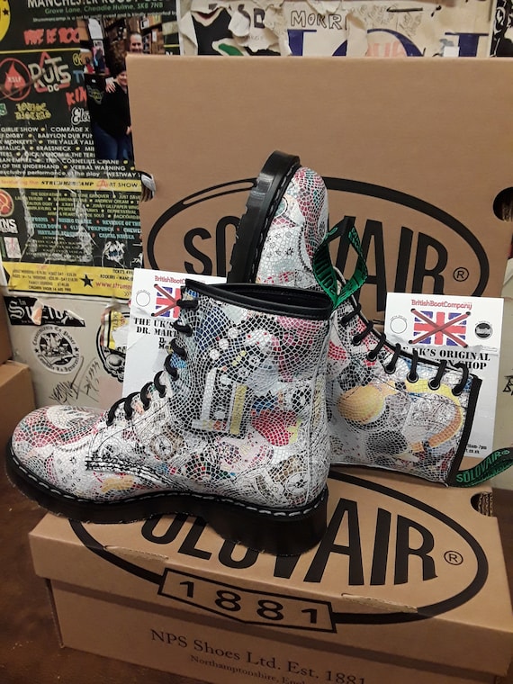 Solovair 8 Hole Mosaic Design 8 Made in England Size 6 - Etsy