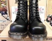 Dr Martens Made in England, 7 Hole Industrial Steel Toe Boots