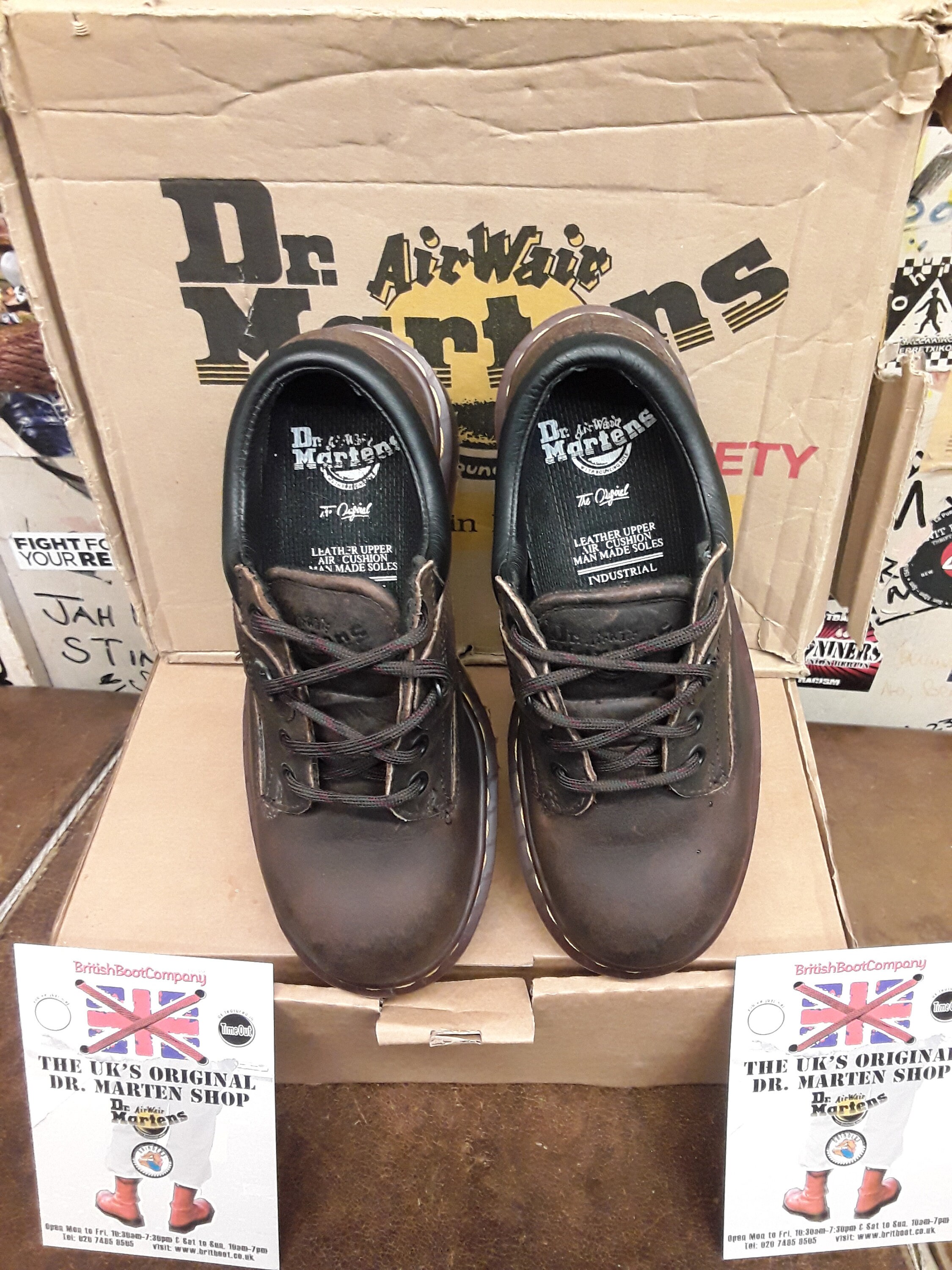 Dr Martens Leather 7733 Gaucho Steel Toe Shoe Made in England Men’s Size 6 VTG Dr Martens 7733 Gaucho Volcano Industrial Steel Toe  main image 4