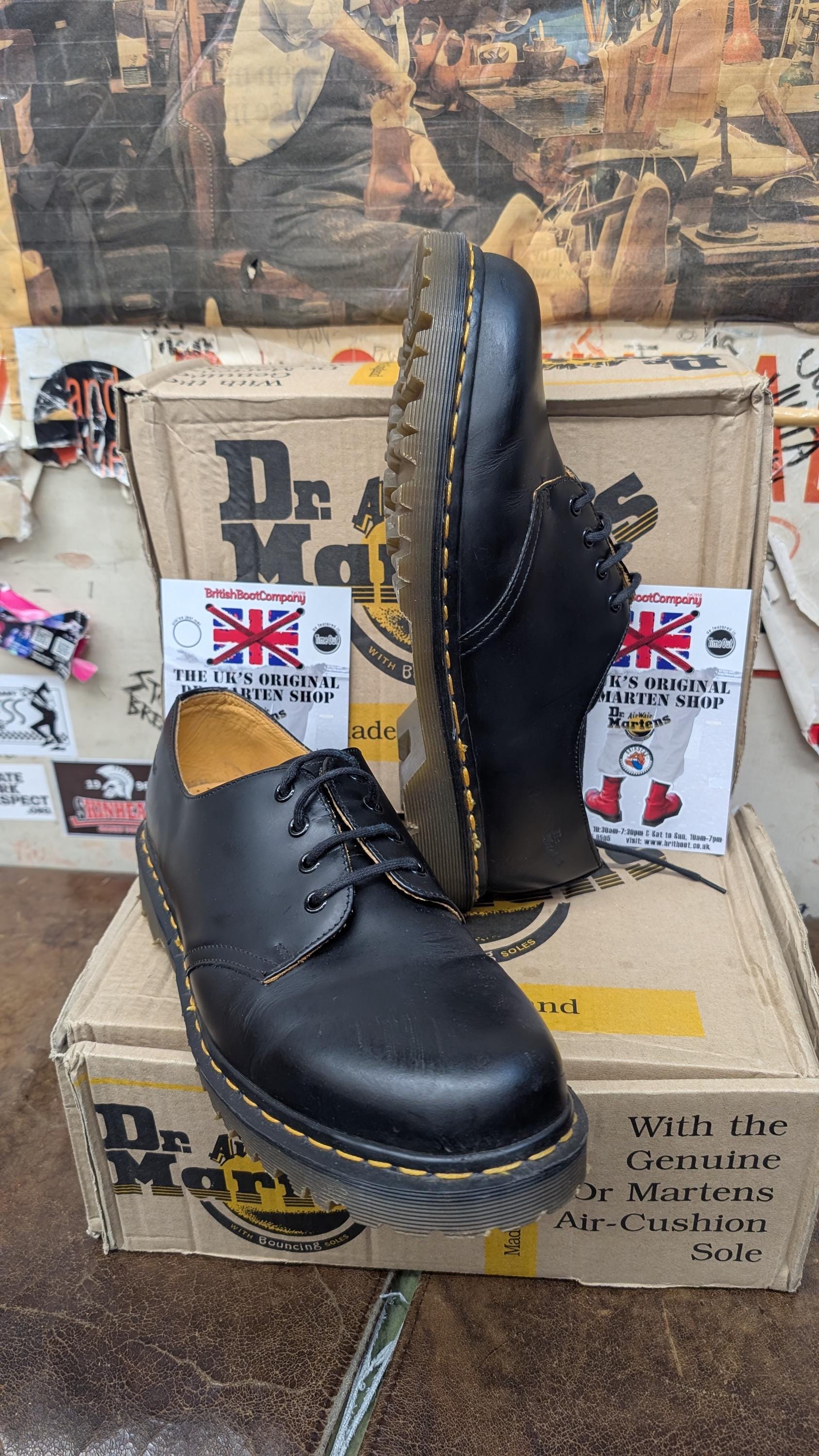 Dr. Martensスムースレザープラットフォームシューズ 7 UK