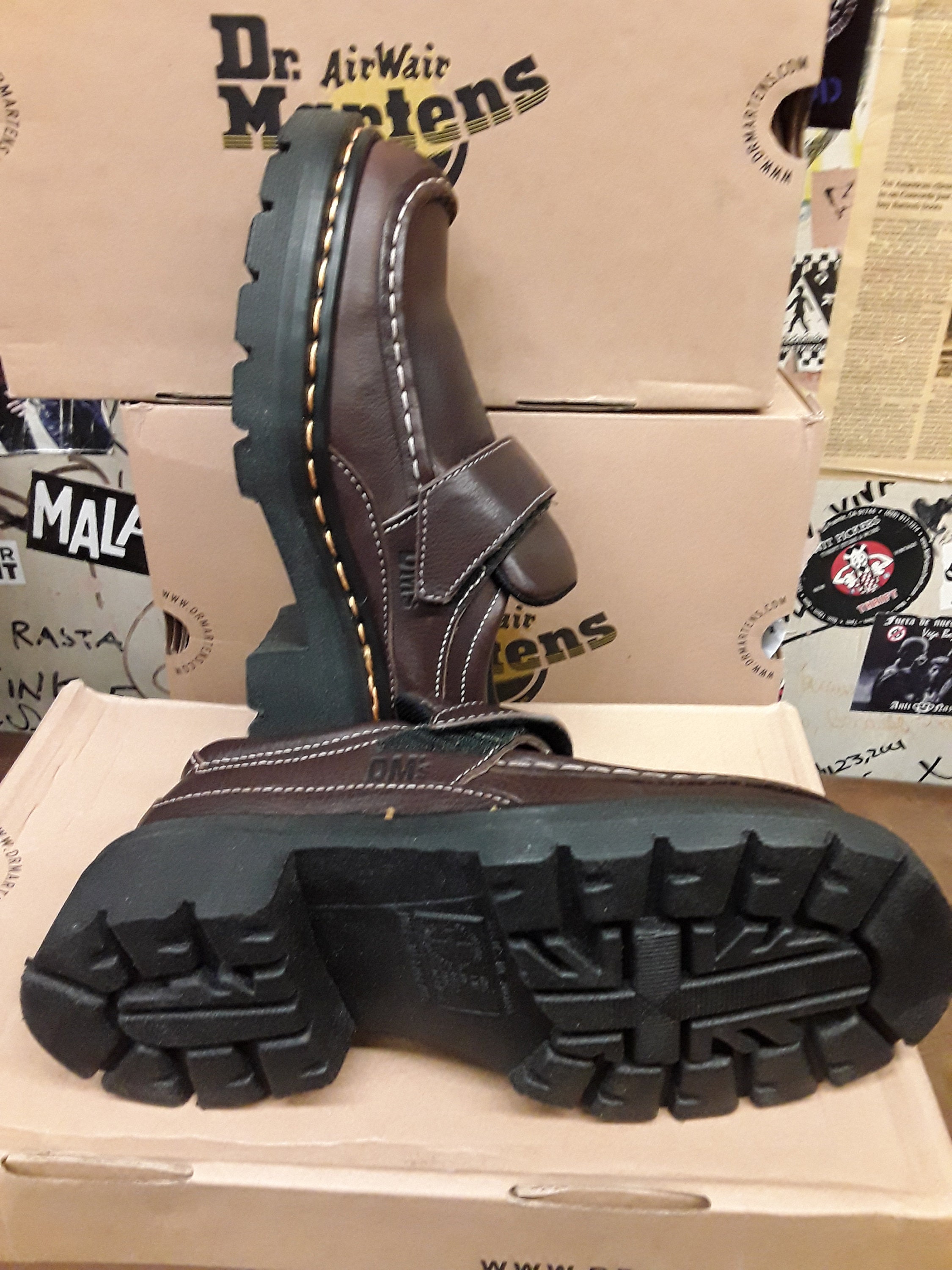 Dr marten velcro shoes sale
