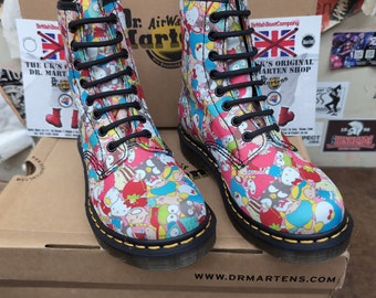 Dr Martens 1460 Hello Kitty Canvas 8 Hole Size 4