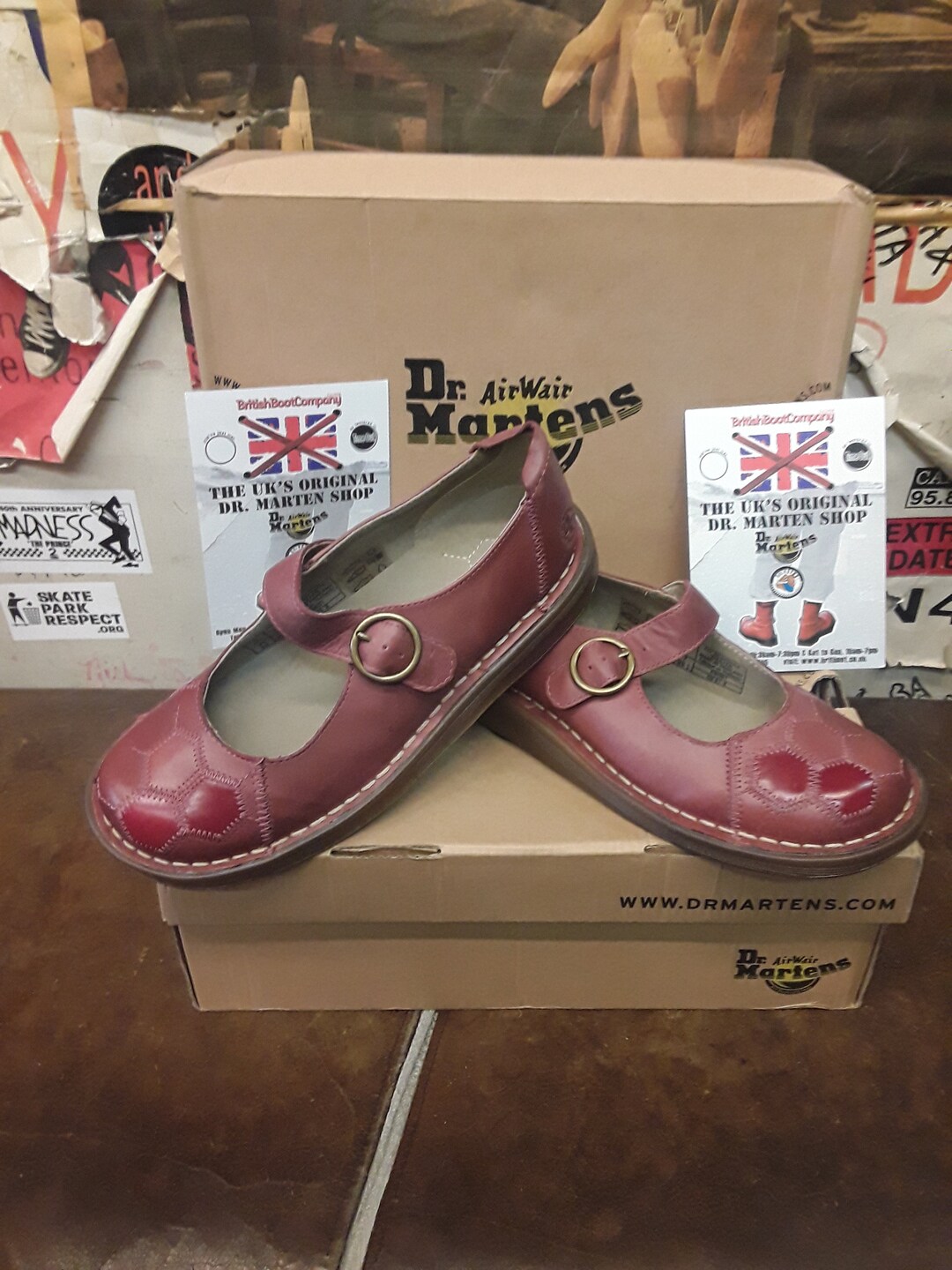 Dr Martens KIRSTEN Red, Size UK 3,5,7; Mary Jane Style