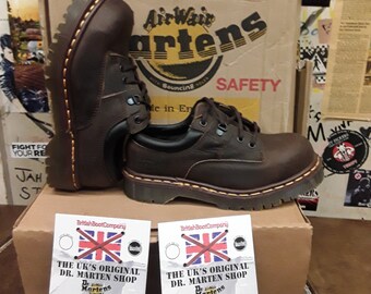 Dr Martens Leather 7733 Gaucho Steel Toe Shoe Made in England Men’s Size 6 VTG Dr Martens 7733 Gaucho Volcano Industrial Steel Toe  main image 4