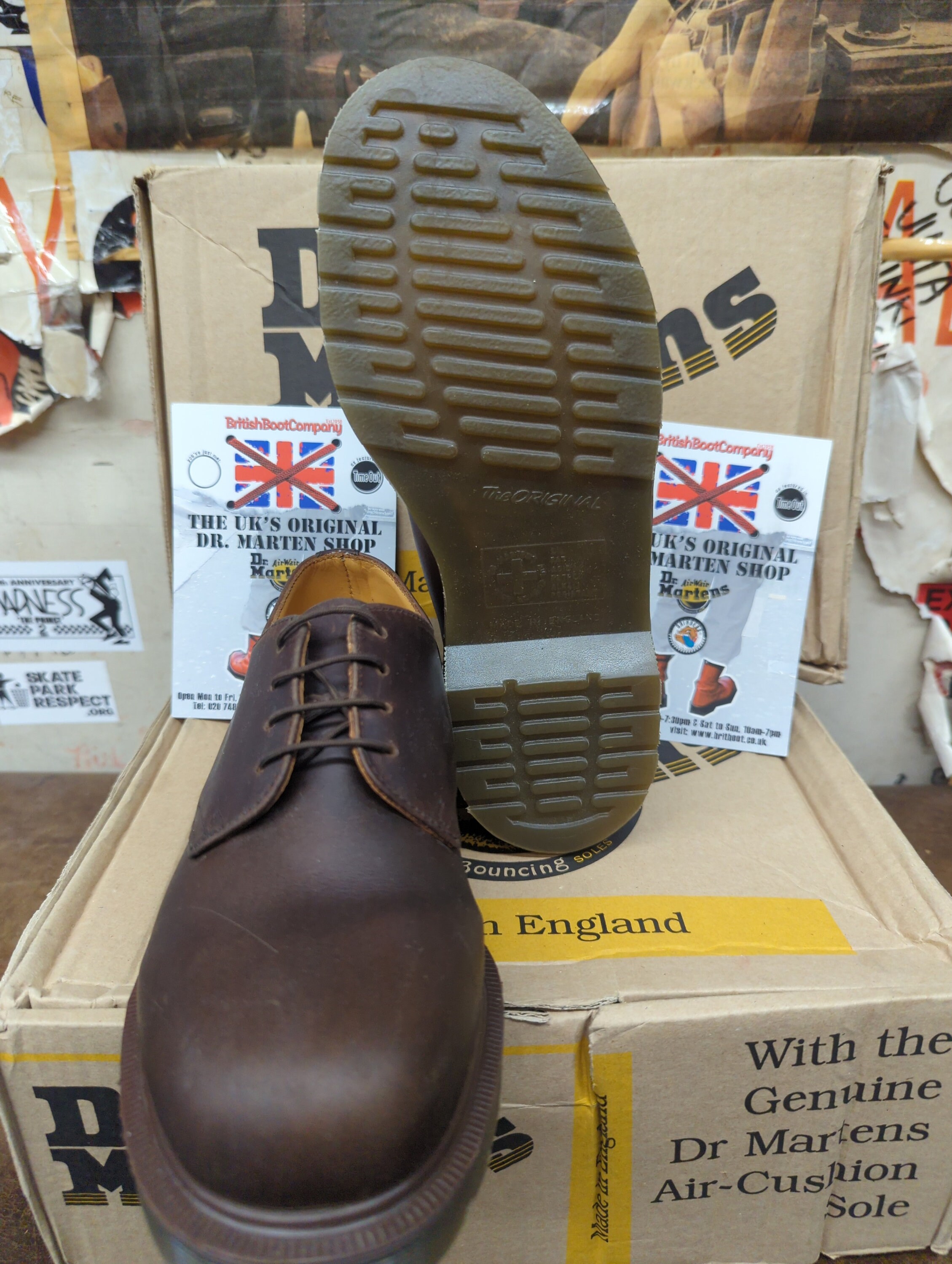 ドクターマーチン 1561 ダークブラウン ワキシー イギリス製