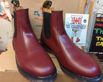 Dr Martens 2976 Cherry Made in England Chelsea Boot Size 5 and 10