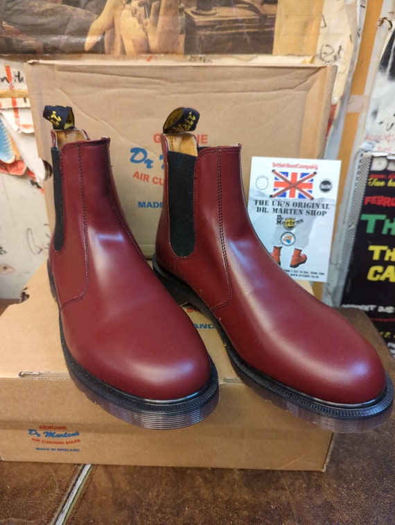 Dr Martens 2976 Cherry Made England Chelsea Size 5 and - Etsy