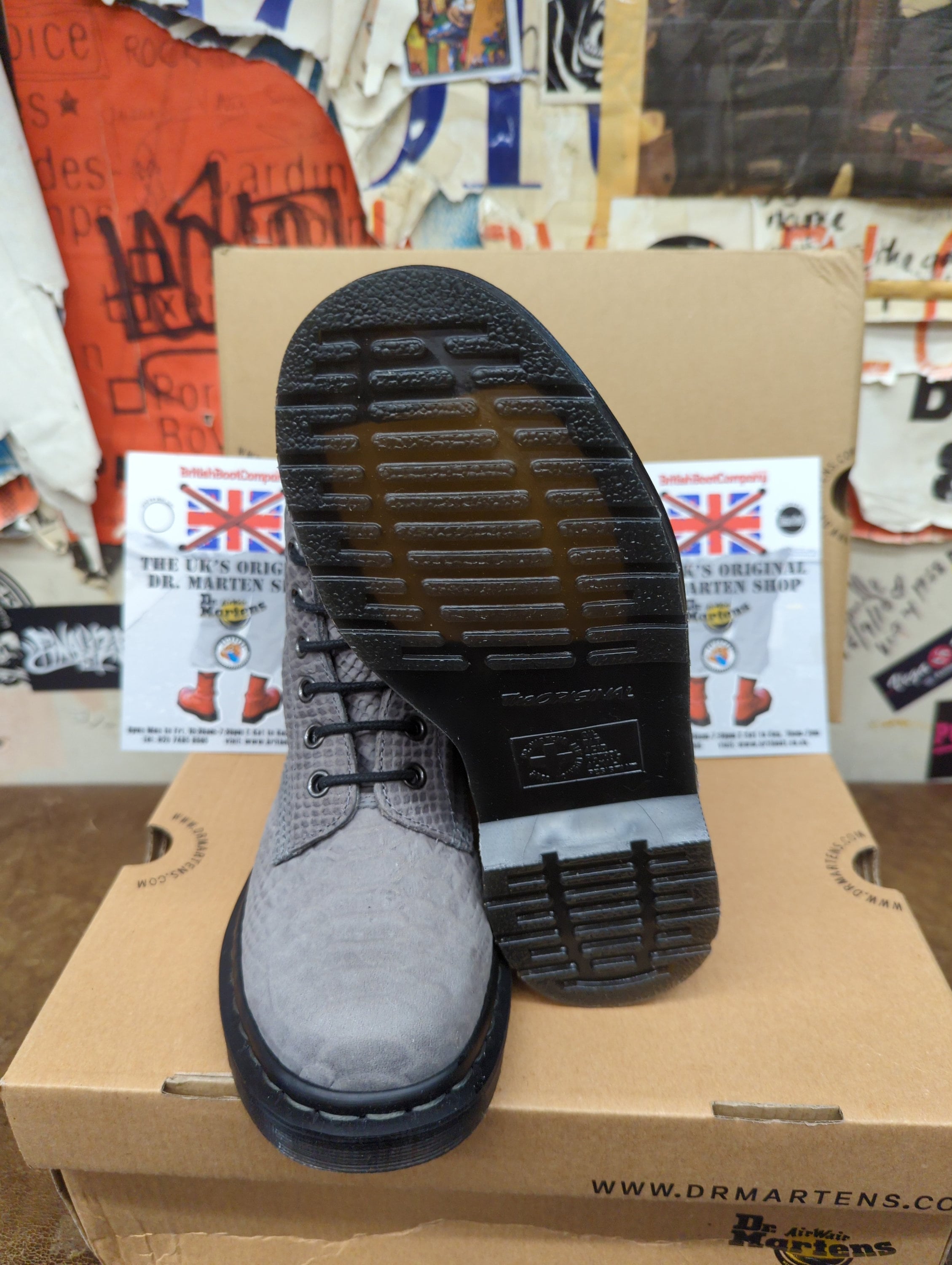 Dr Martens 1460 Grey Python Various Sizes Etsy Polska