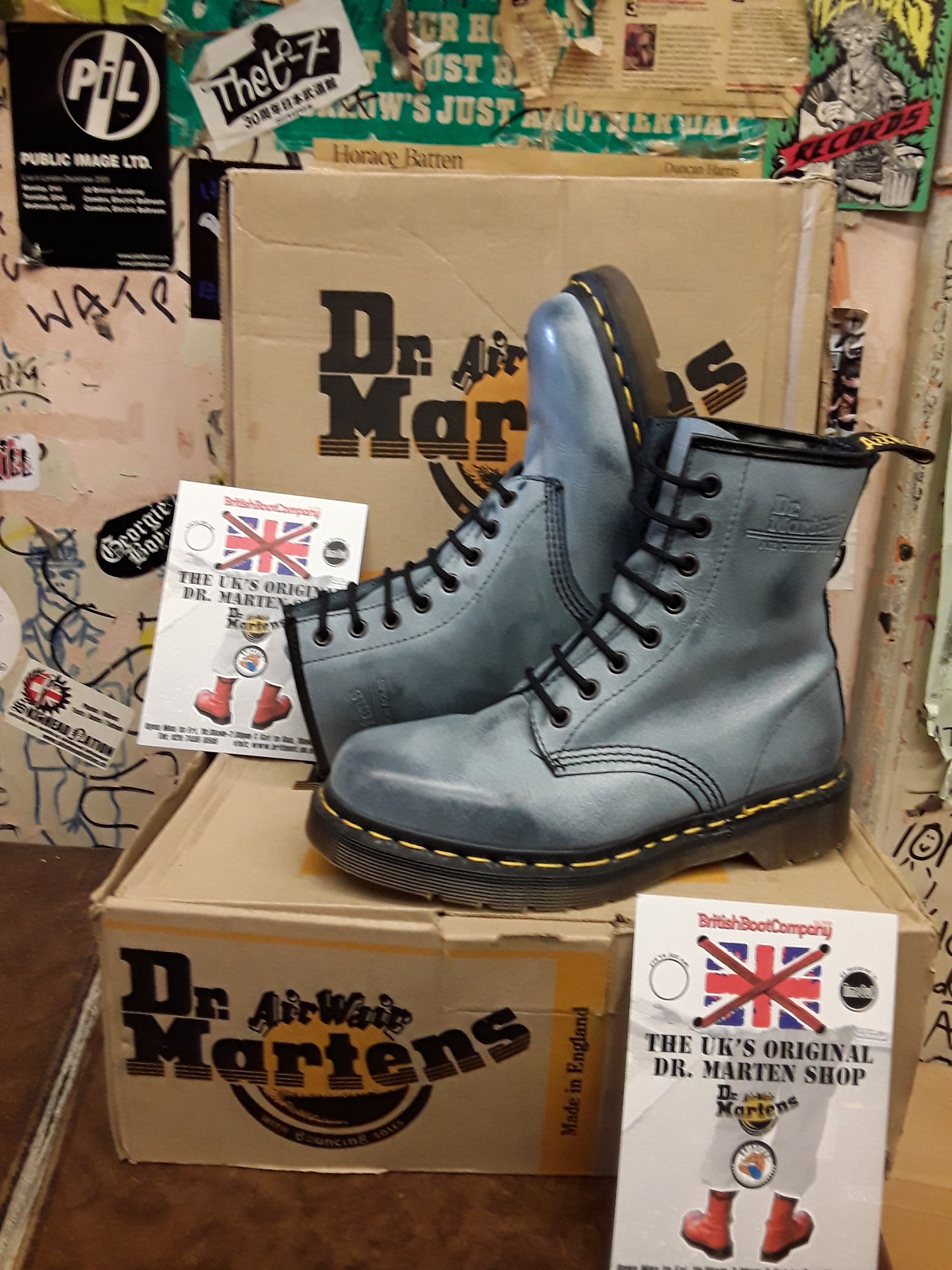 Dr Martens 1460 Powder Blue 8 Hole Size 4 Etsy Sweden