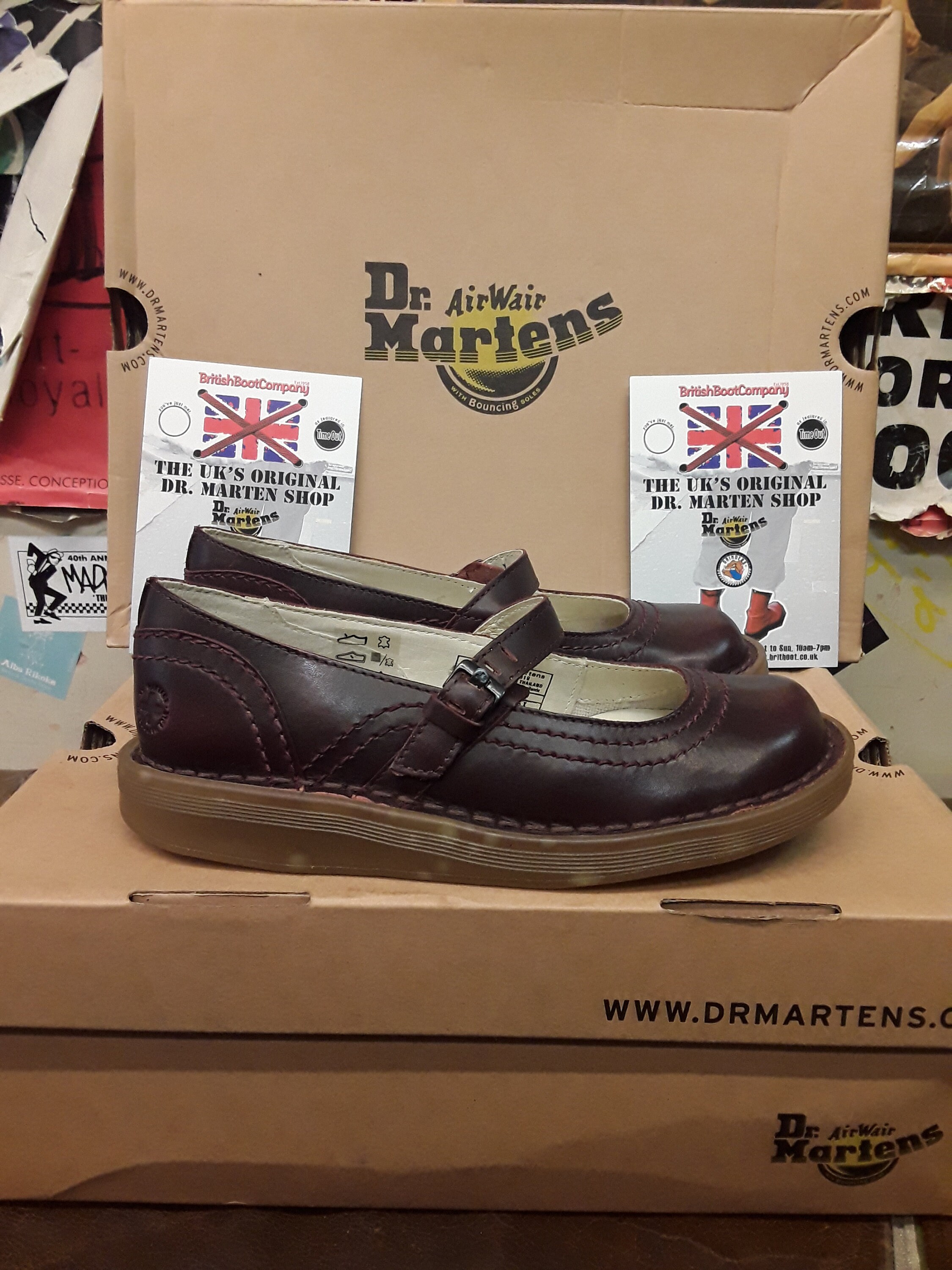 Dr Martens Bugundy Mel Mary Jane's Size 4 | Etsy Singapore