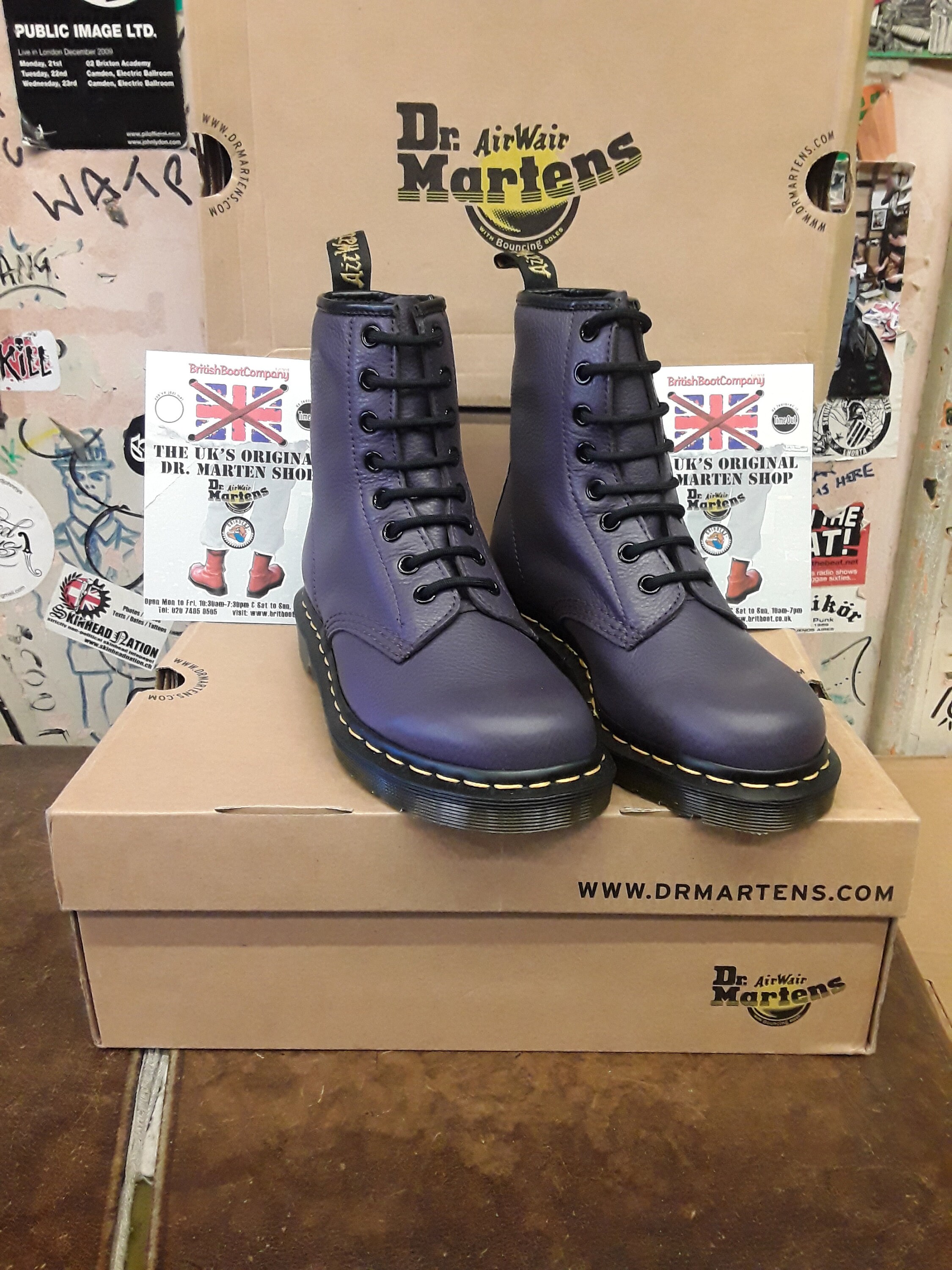 Dr Martens 1460 Purple Broadway Maat 3 - Etsy Nederland