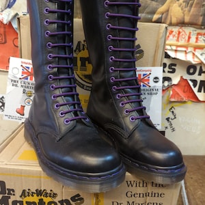 Dr Martens 1914 Black Abaline 14 Hole Made in England Size 5