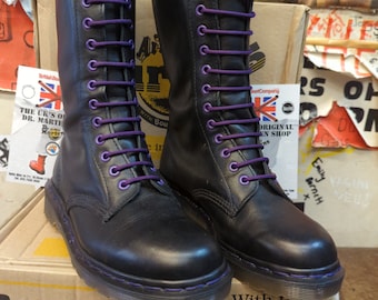 Dr Martens 1914 Black Abaline 14 Hole Made in England Size 5