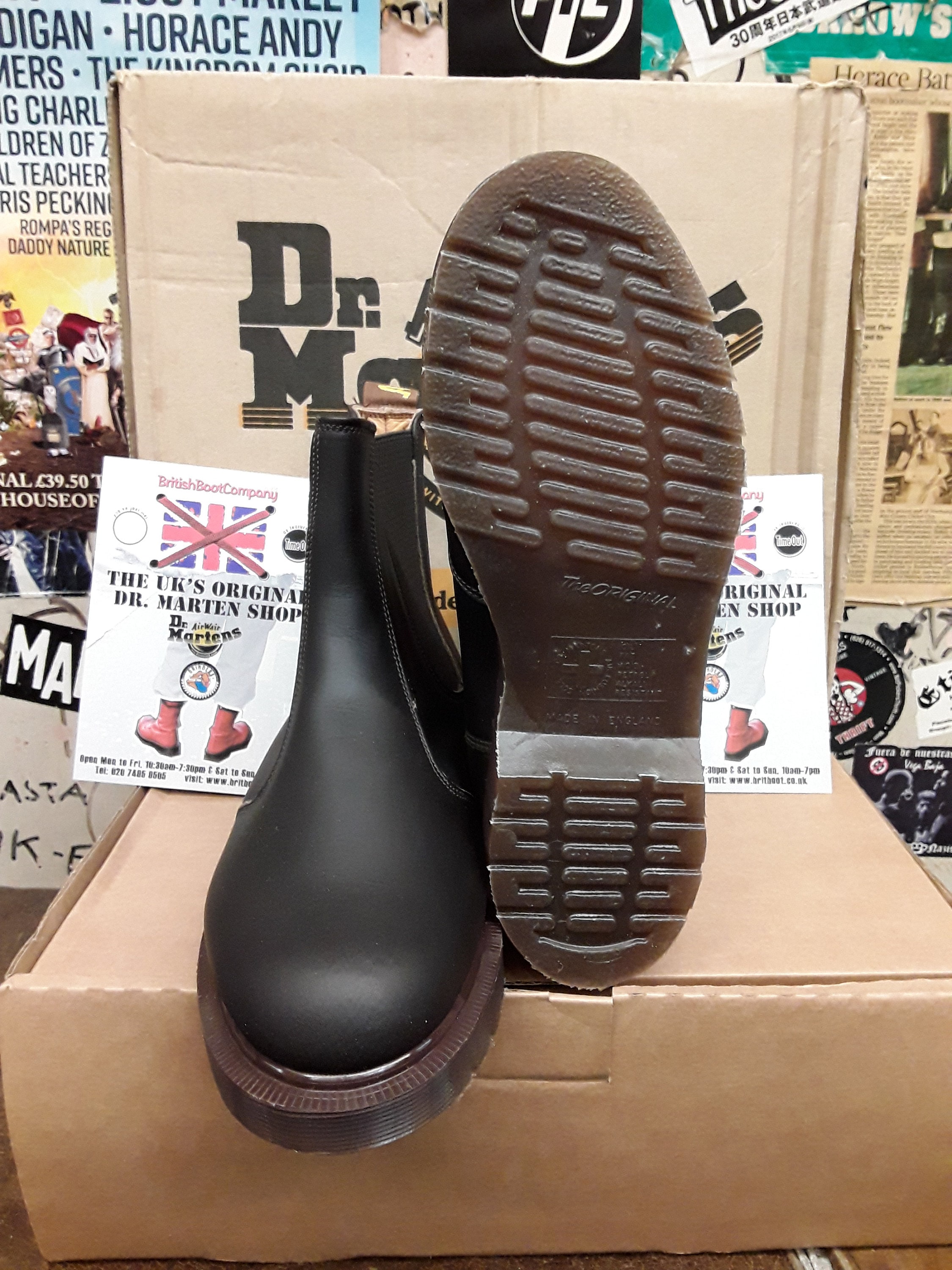 Dr Martens 2976 Made in England Chelsea Boot Brown Size 4 Etsy