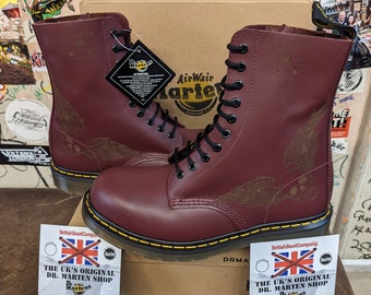 Dr Martens 1c96 Cherry Steel Various Sizes