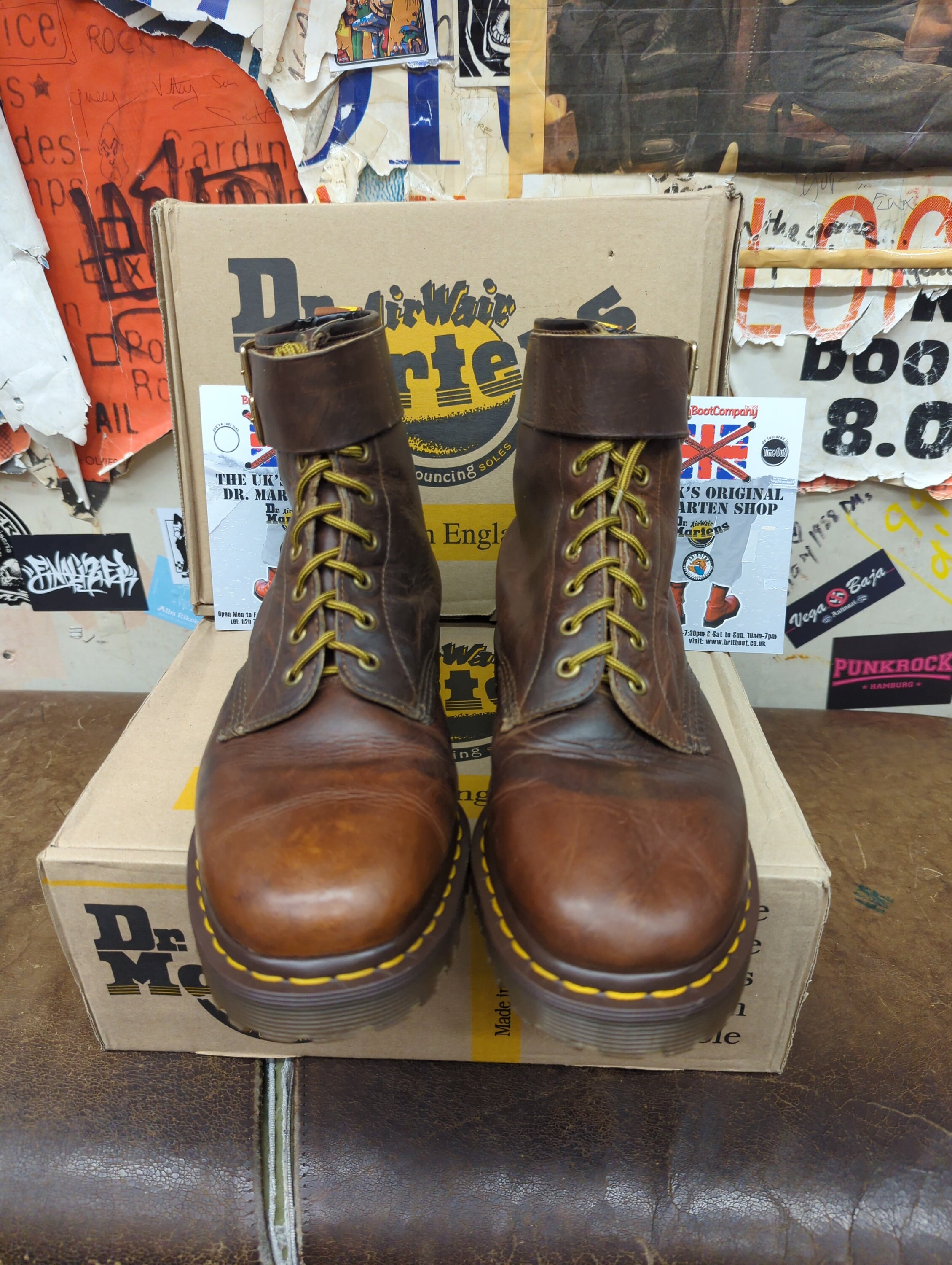 Dr Martens 1460 Tan Analine Twin Strap Made in England Size 10 - Etsy