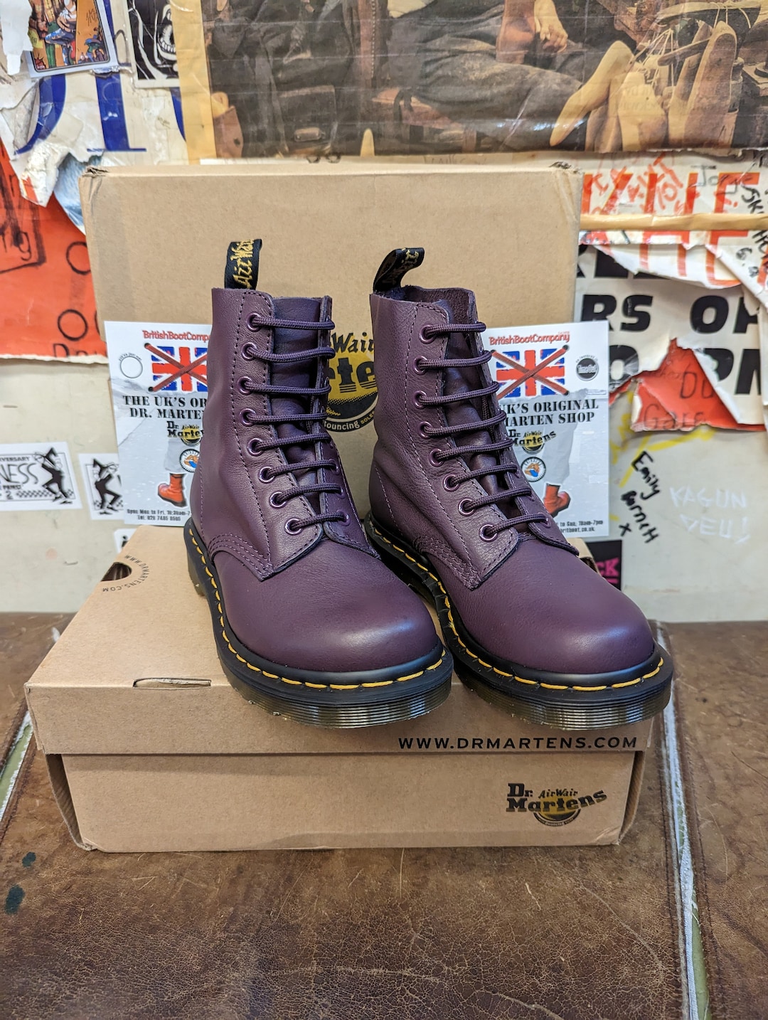 Dr Martens Pascal Purple Hole Sizes and UK