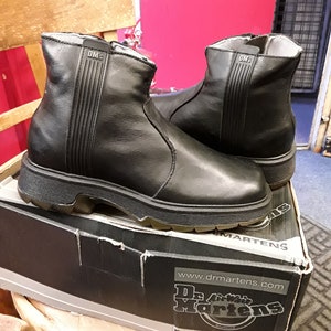 Made in England Dr Martens  Black side zip boot size 4