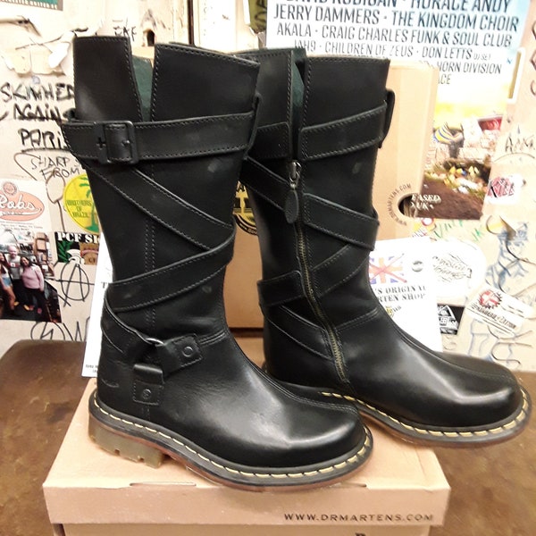 Dr Martens size UK3 & 8, Pirate Boots, Black, 3b21