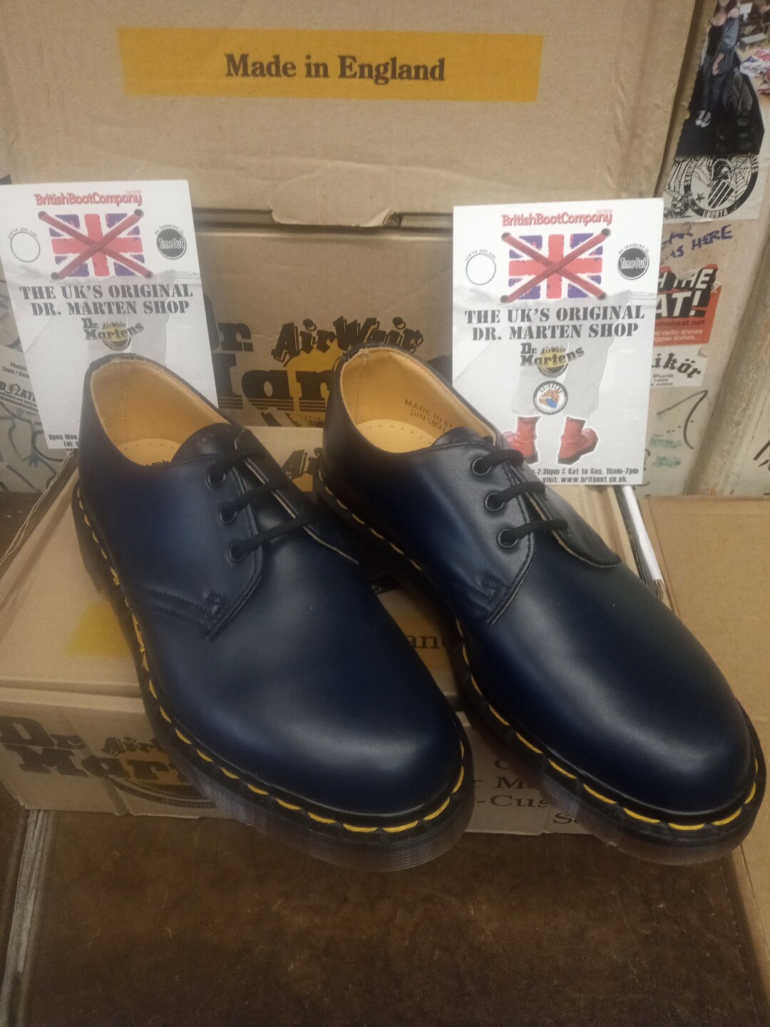 Dr martens 1461 navy sale