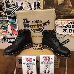 Dr Martens 939 Black Waxy Made in England 6 Hole Various Sizes